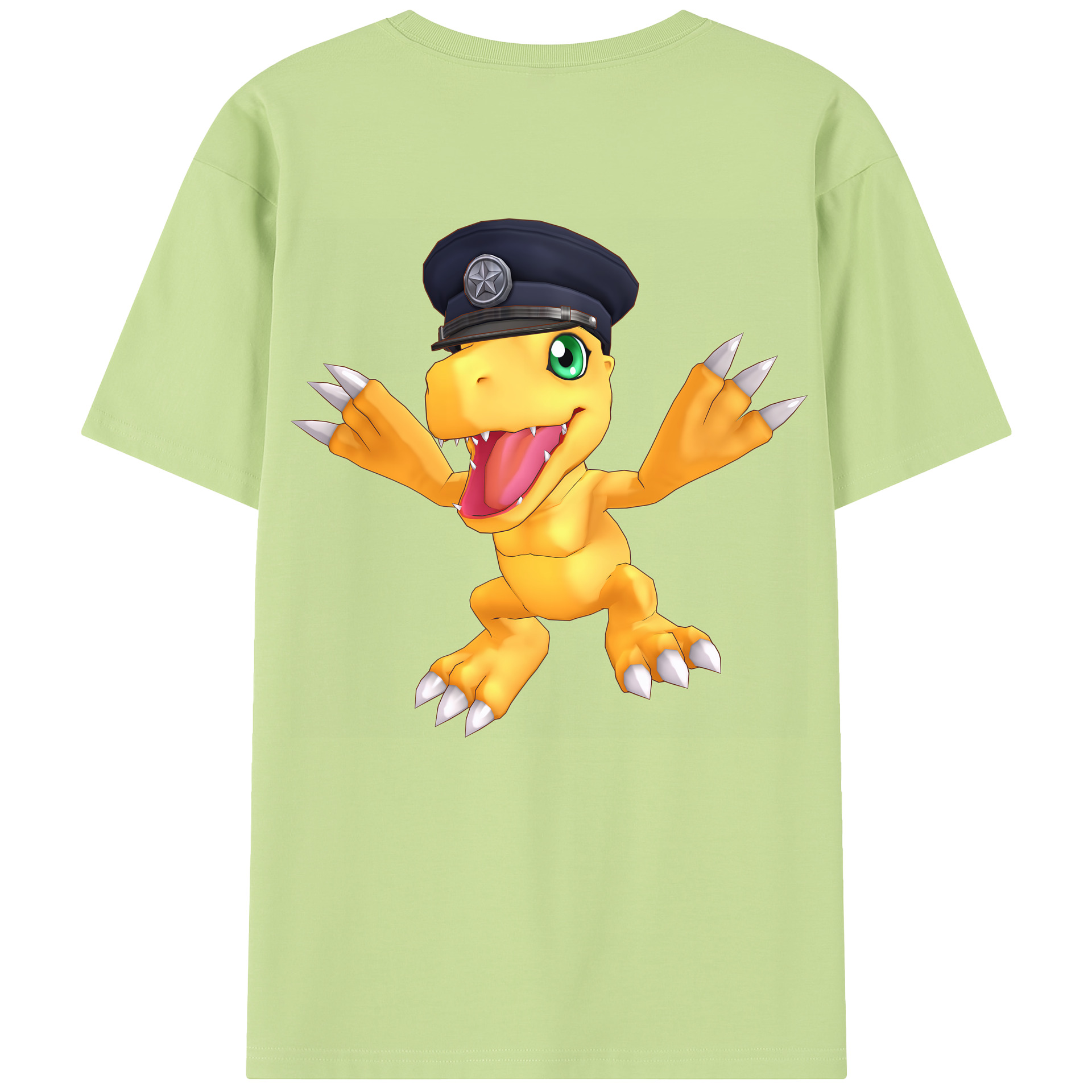 （画像用） Digimon デジタルモンスター/デジモン 綿100％半袖Tシャツ（背面プリント）